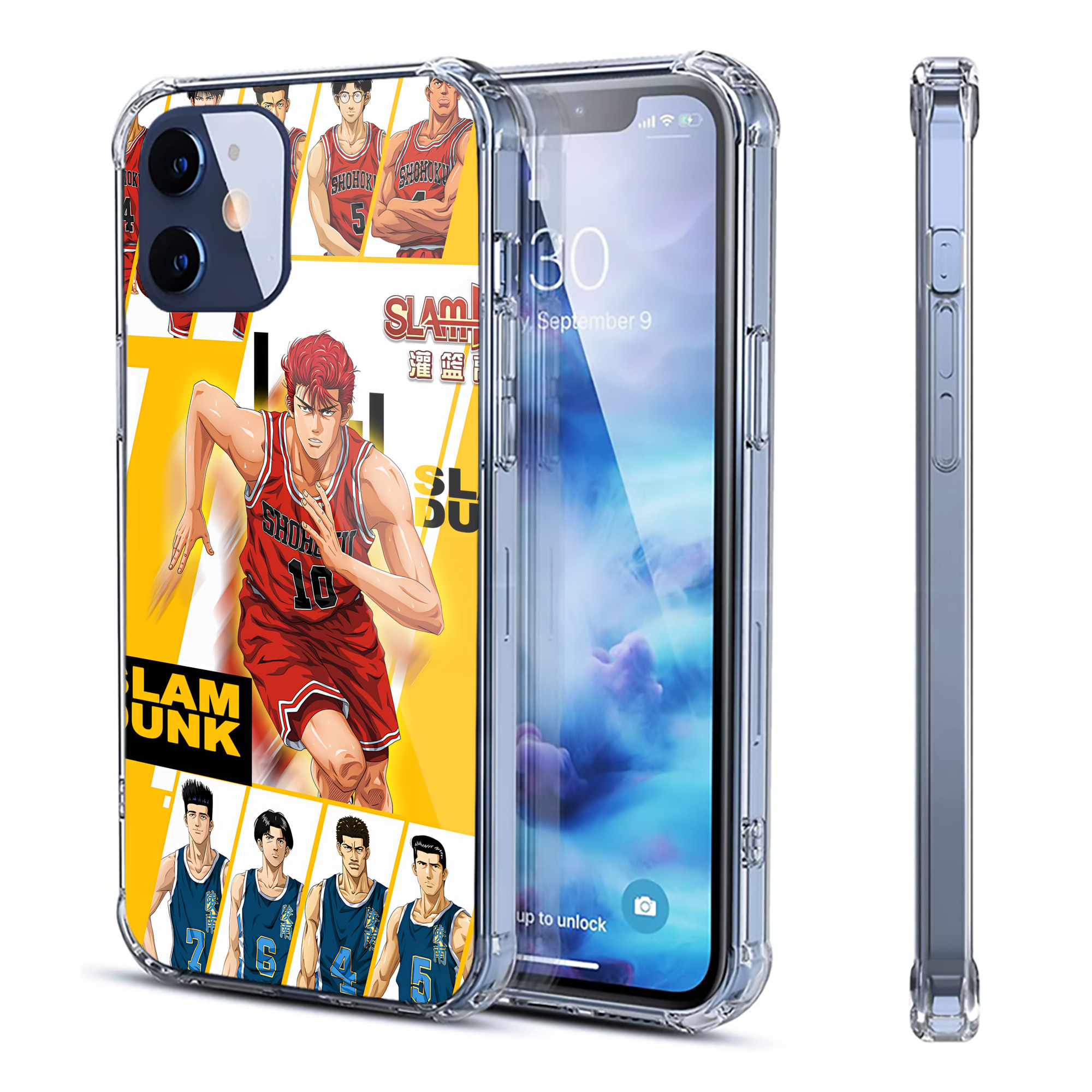 （画像用） SLAM DUNK／スラムダンク 【iPhone 12シリーズ対応】透明スマホケース（クリアソフトケース）